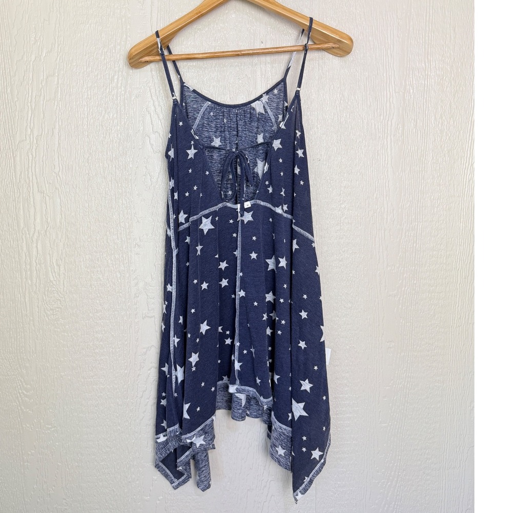 Rip Curl Rising Star Dress Blue 4th of July Handkerchief Hem Girls Medium NEW